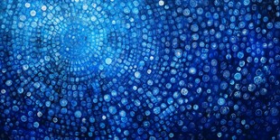 蓝色梦幻圆点背景图案