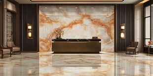 豪华酒店大堂接待处设计