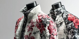 印花羽绒服展示