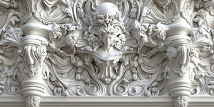 精美欧式建筑浮雕装饰细节