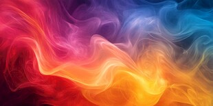 绚丽多彩烟雾背景图