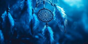 梦幻蓝色捕梦网