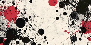 抽象墨点艺术背景图