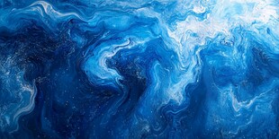 蓝色梦幻流体艺术纹理
