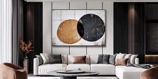 现代简约风客厅艺术装饰
