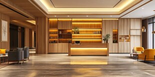 现代简约风格酒店大堂空间