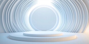 科幻风环形舞台空间