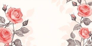 粉色玫瑰花卉背景图