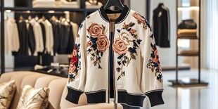 精美刺绣时尚夹克展示
