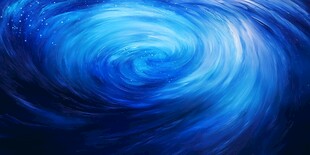 蓝色梦幻旋涡星空背景图