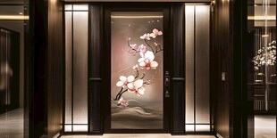 中式繁花入户门 典雅之美