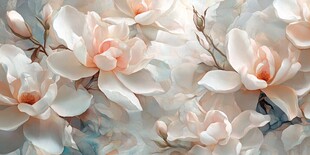 唯美玉兰花绽放画面