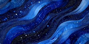 梦幻蓝色星空波浪纹理