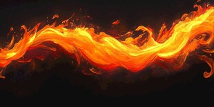 火焰舞动特效图