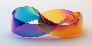 炫彩莫比乌斯环艺术造型