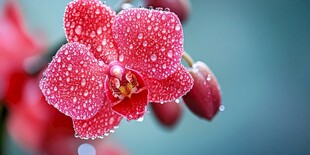 带露红蝴蝶兰特写