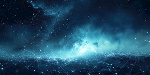 梦幻星空科技感背景画面