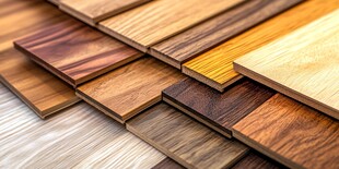 多样木材板材展示