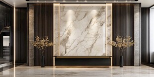 现代奢华大理石玄关设计