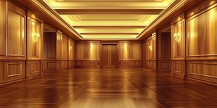 豪华木质长廊室内空间设计