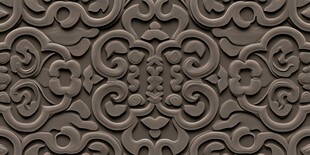 中式复古浮雕花纹图案