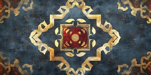 古典金色几何图案装饰