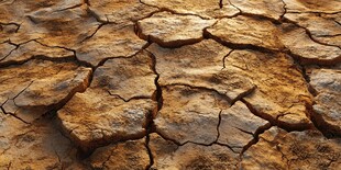 干裂土地纹理特写