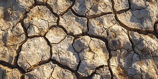 干裂土地纹理特写