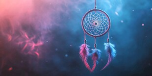 梦幻捕梦网 幻彩星空背景