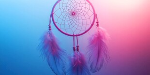 梦幻捕梦网 色彩绚丽的装饰