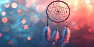 梦幻捕梦网 色彩绚丽背景