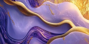 梦幻紫金色流体艺术纹理