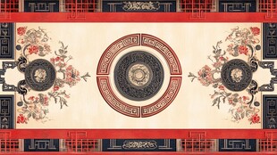 中式传统地毯图案设计