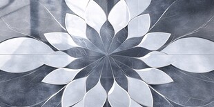 银灰花朵瓷砖图案设计