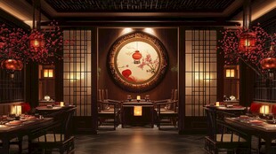 中式典雅餐厅室内精美景致