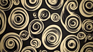 黑金螺旋花纹背景图案