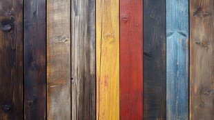 多彩木板拼接纹理背景