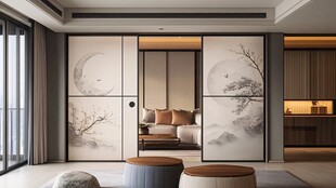 中式禅意风客厅雅致空间