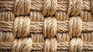 紧密编织的粗绳纹理