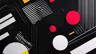 几何元素构成的抽象背景图