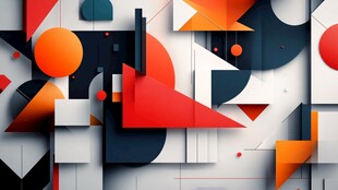 几何抽象艺术图案背景