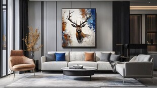 现代简约风客厅艺术装饰