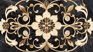 奢华大理石拼花装饰图案