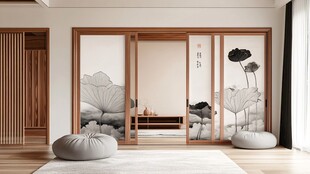 中式禅意茶室室内设计图景