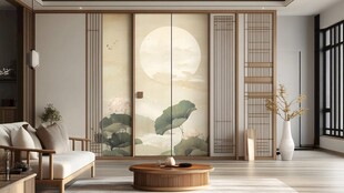 中式禅意客厅 雅致屏风设计