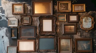 复古相框墙 艺术氛围感满满