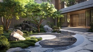 现代庭院禅意景观设计