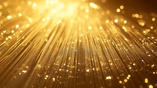 金色光芒闪耀粒子特效