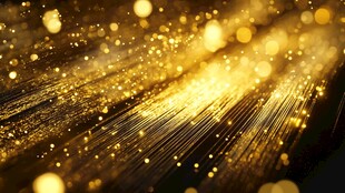 金色闪耀光纤梦幻背景