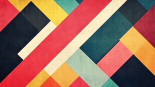 多彩几何拼接抽象背景图